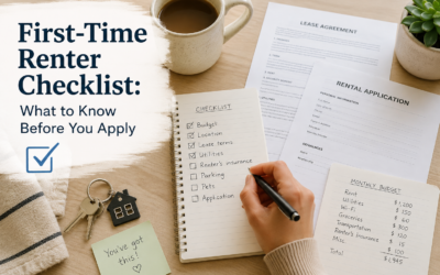 First-Time Renter Checklist: What to Know Before You Apply